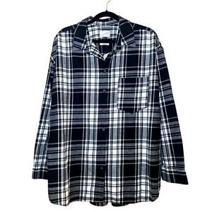 Universal Thread - Black & White Oversized Flannel - XL